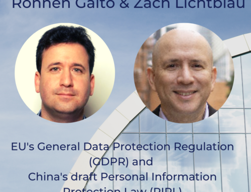 Listen to our podcast on EU General Data Protection Regulation (GDPR) and China’s newly issued draft Personal Information Protection Law (PIPL).