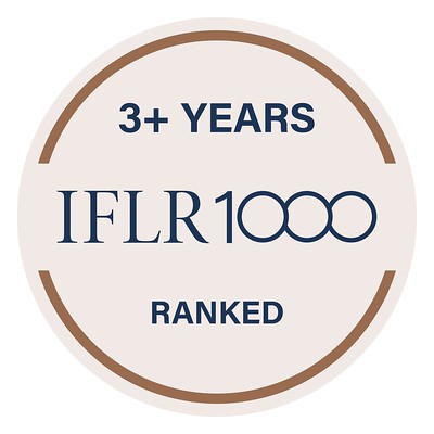 IFLR1000 3+ Recognised Firm
